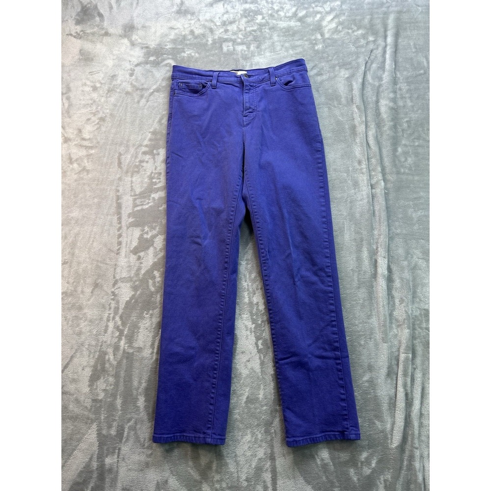 Levis 512 Jeans Women Sz 12M Purple Perfectly Shaping Straight Leg Mid Rise
